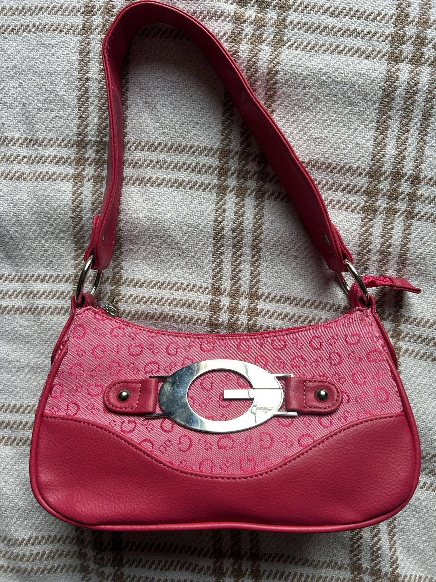 Guess Pink Monogram Bag