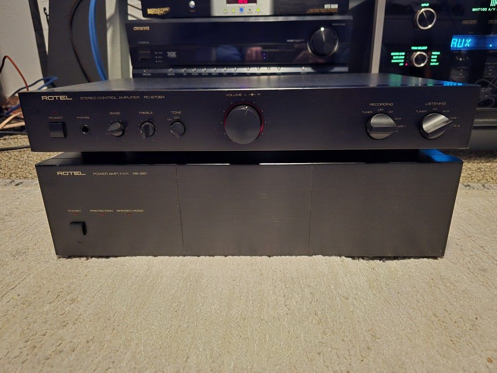 Rotel Amplifier(RB-981) & Rotel Preamplifier(RC-970BX)