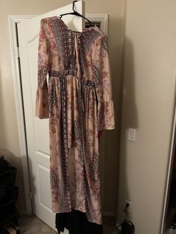 Multicolor Sundress Long Sleeves 