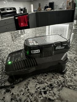 Ryobi 18v Battery With Charger 