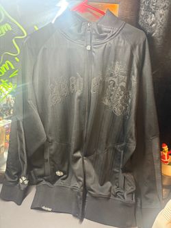 Akademiks Black Full-Zip Track Jacket y2k vintage