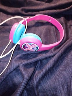 Kids Wired Headphones Pink Butterfly