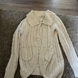 size medium woman’s knitted cardigan 