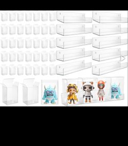50Pk 19.6" Acrylic Case Protectors for 4" Pop Vinyl Figure Collectibles, Clear