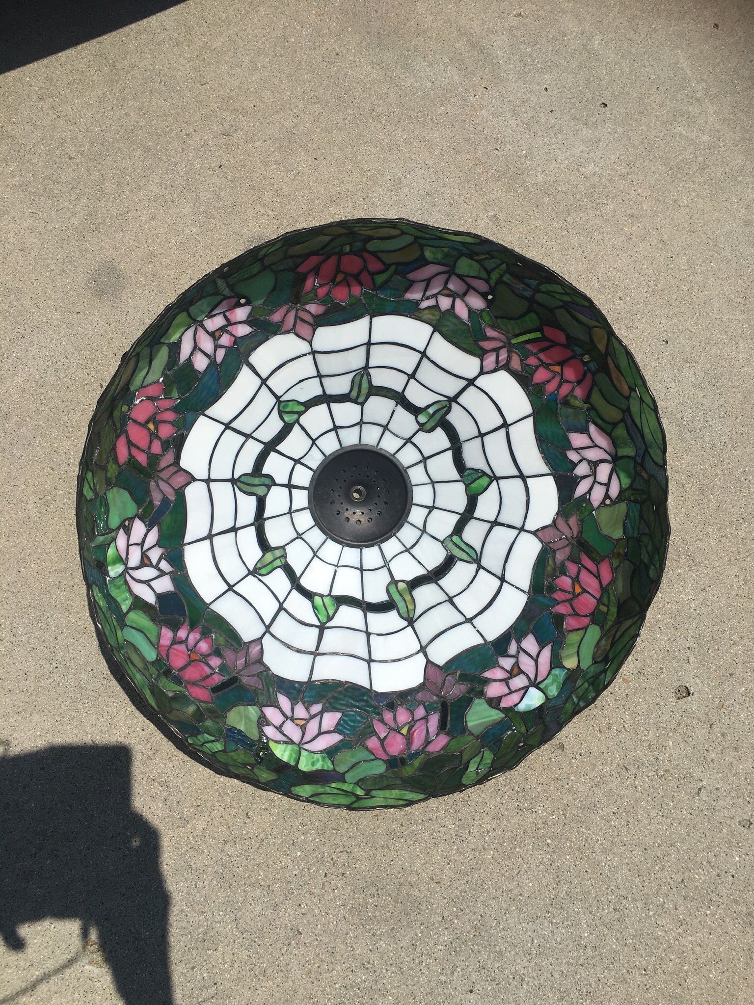 Tiffany And Stained Glass Bowl Lamp Shade