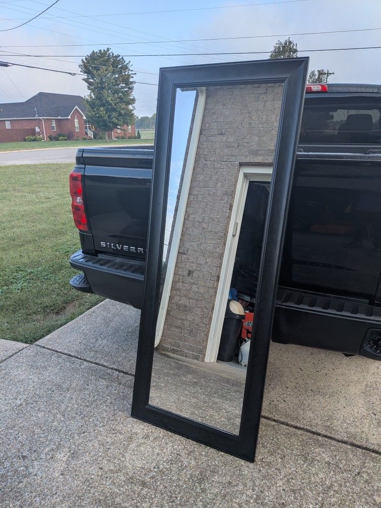 Large Full-Length Dark Gray Mirror