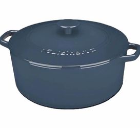 Cuisinart Chef’s Classic 7‑Quart Enameled Cast Iron Dutch Oven – Provencial Blue