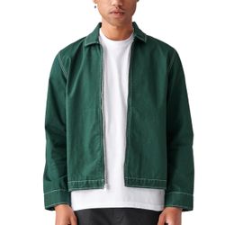 Globe Twill Jacket Organic Cotton Blend Twill Jacket