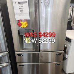 30 Cu. Ft. 4 Door French Door Refrigerator,  Door IN Door , Full Convert Drawer, Craft Ice 