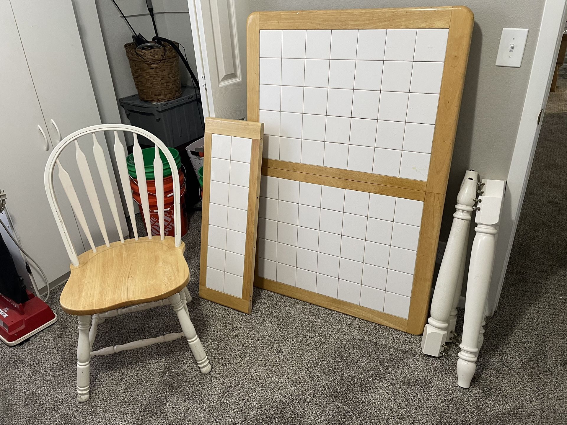 Farm Table With Leaf And 6 Chairs