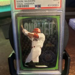 2000 Fleet Showcase Final Answer Mark McGwire 10 PSA 9