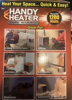Handy Heater 15.00 Each New In Box