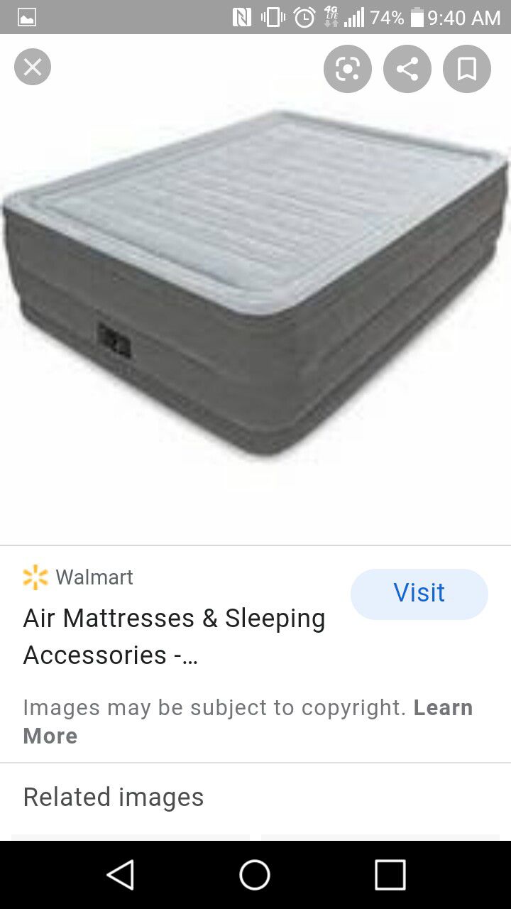 Raised intex air mattress. $50 out the door