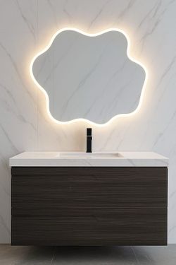 Bathroom vanity floating