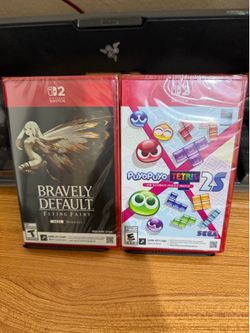 NEW SEALED Puyo Puyo Tetris 2S + Bravely Default Flying Fairy HD Remaster Switch 2
