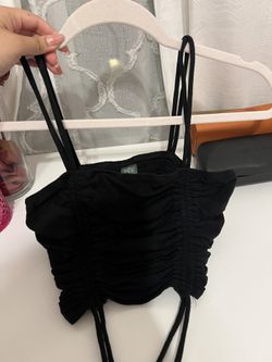 Wildfable Black Crop Top 