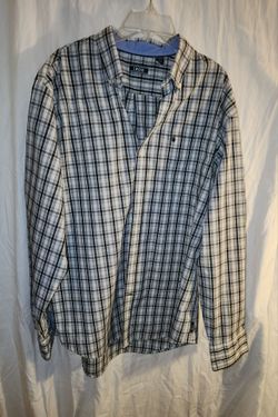 IZOD Men's Plaid Button-Down Shirt