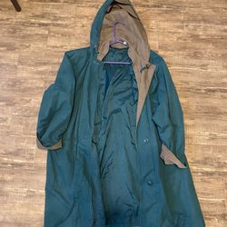 Womens Raincoat  Size Large 