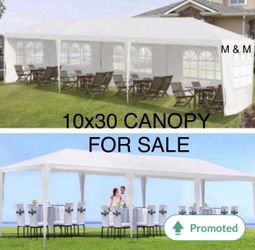 10x30' Wedding Party Canopy Tent 8 windows Outdoor Gazebo with Removable Sidewalls