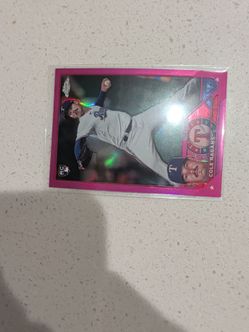 Cole Ragans Topps Chrome RC Pink Refractor Card