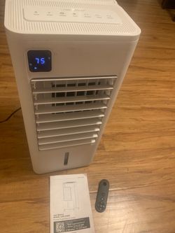 Portable evaporative air cooler