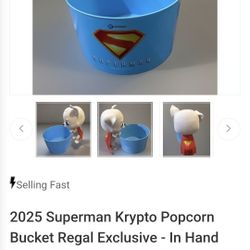 Superman Krypto Popcorn Bucket 