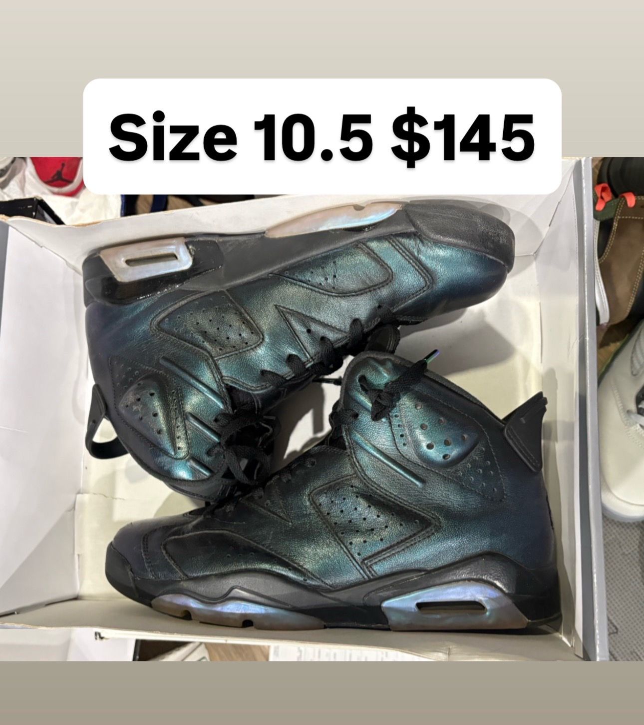 Jordan retro 6s size 10.5 all star
