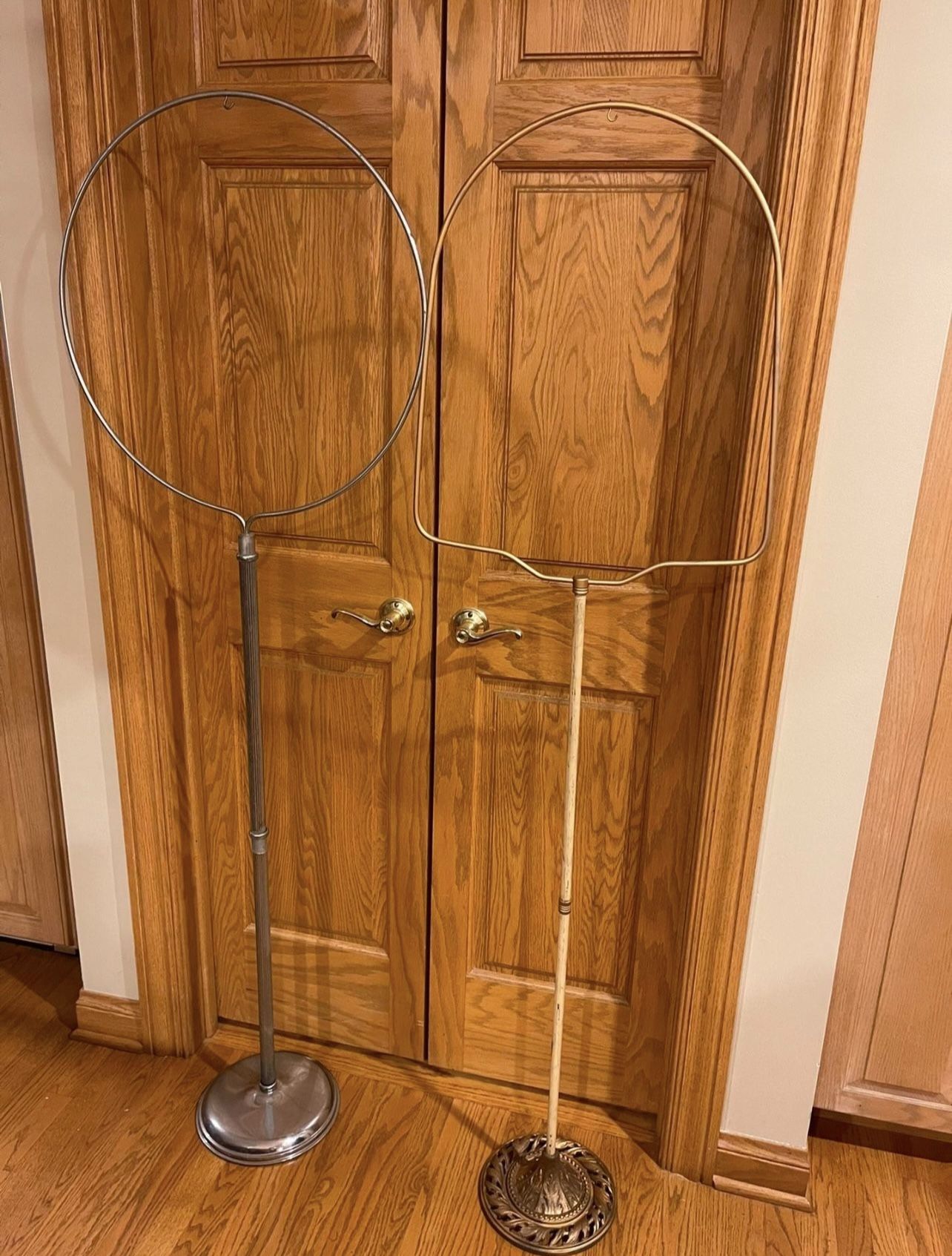 Pair Of Vintage Bird Cage Stands