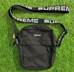 Supreme Black Crossbody Bag Streetwear Shoulder Bag