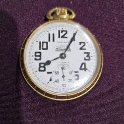 Vintage Gold Plated Pocket Watch