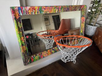 Framed Mirror Basketball HOOp