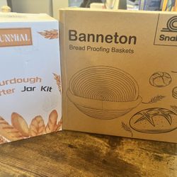 New Sourdough starter jar kit & Bread Proofing Basket
