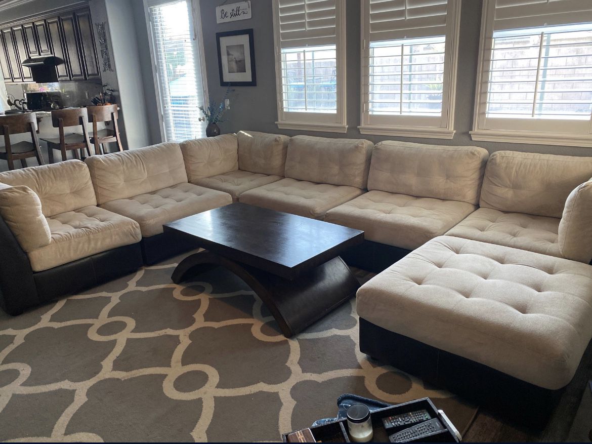 6 piece sectional with ottoman