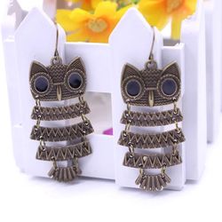 New Chandelier Owl Earrings