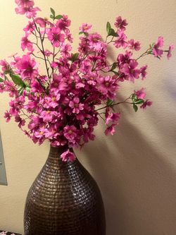 Fake flowers with vase