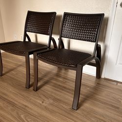 $35 For (2) Aluminum Framed Resort Patio Chairs
