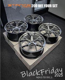 *** Black Friday Special: Stance SF14 Hyper Black and Gloss Black 20x9, 20x10.5 