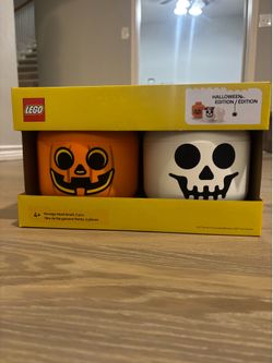 🎃 LEGO Halloween Edition Storage Heads – 2-Piece Set 👻