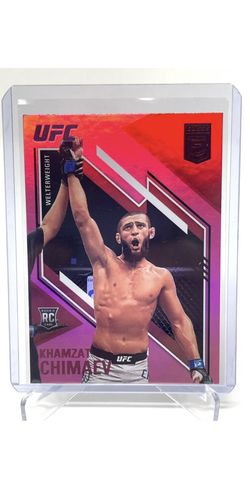 2021 Panini Chronicles Elite Pink Rookie RC # 156 KHAMZAT CHIMAEV UFC