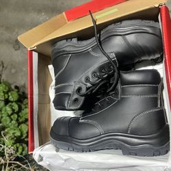 Black Composite Toe Boots
