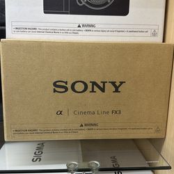 Sony alpha fx3A cinema line camera