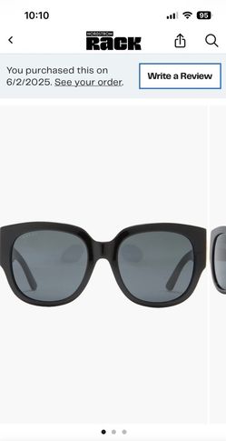 Gucci 55mm Square Sunglasses