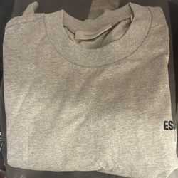 Fear of God Essentials T-Shirt — Grey — Size Small