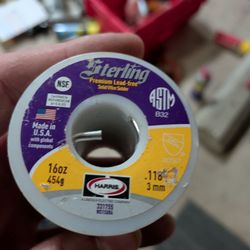 Harris Sterling Lead-Free Solder 0.118” (3mm) 1 lb Spool – NSF Certified