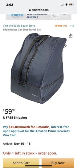 Eddie bauer car seat travel clearance bag