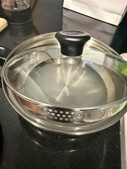 T-fal Stainless Steel Pan with Glass Lid