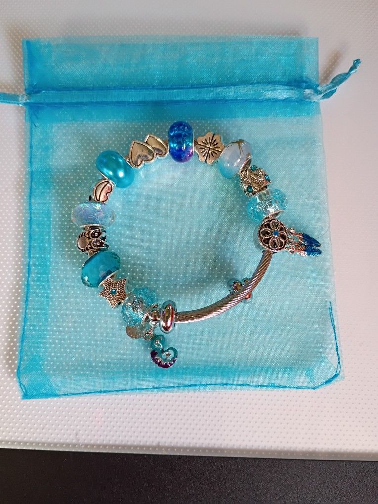 Cable Bracelet Aqua Marina