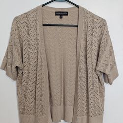 Novelty Stitch Short Sleeve Cardigan 