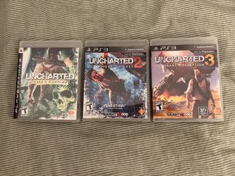 PS3 Uncharted Trilogy Bundle – Used, Great Condition – $25 OBO