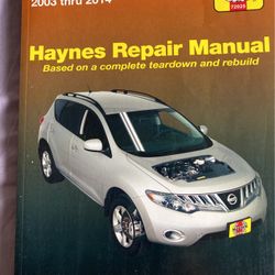 Haynes Repair Manual Nissan Murano 2003-2014